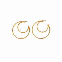 Golden Statement Hoops