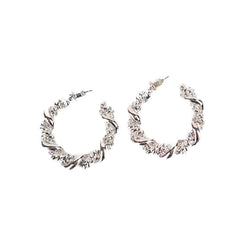 Textured Hoop Earrings
