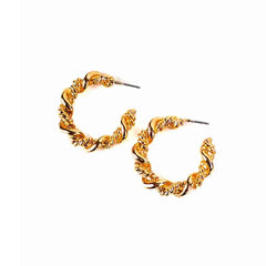 Textured Hoop Earrings