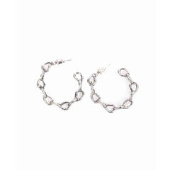 Jazz Chain Hoop Earrings