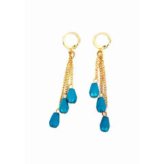 Vibrant Beaded Chain Drop Earrings