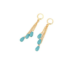 Vibrant Beaded Chain Drop Earrings
