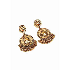 Antique Gold Chakra Dangle Earrings