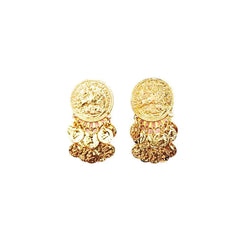 Antique Coin Charm Earrings