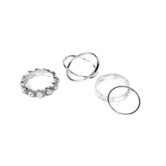 Pack of 4 Western Pearl Rings Combo