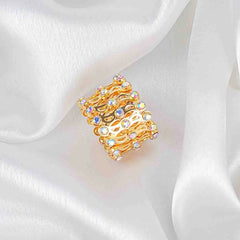 Crystal Lace Statement Ring