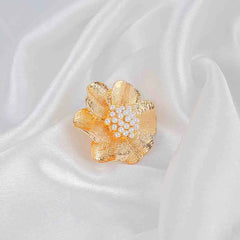 Floral Pearl Statement Ring