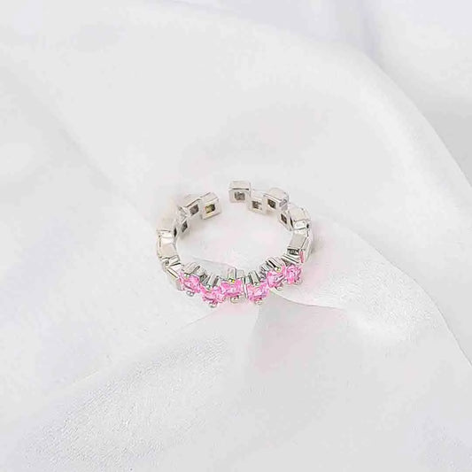 Silver Gemstone Ring