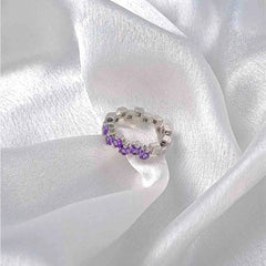 Silver Gemstone Ring