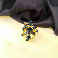 Golden Studded Cocktail Ring