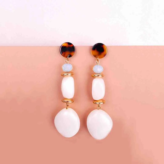 Marble Resin Dangle Earrings