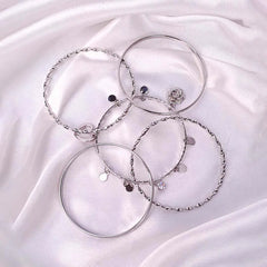 Heart Charm Bangles