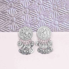 Antique Coin Charm Earrings