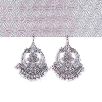 Antique Floral Arch Jhumka Earrings