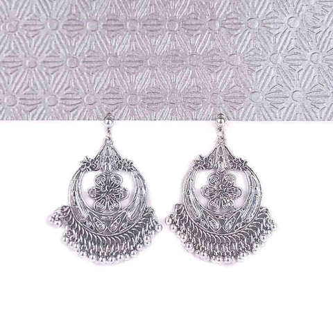 Antique Floral Arch Jhumka Earrings