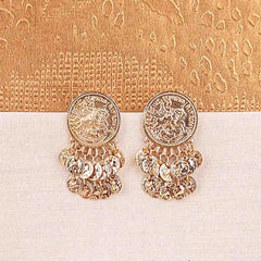 Antique Coin Charm Earrings