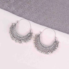 Antique Chandbali Hoop Earrings