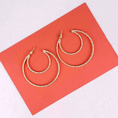 Golden Statement Hoops