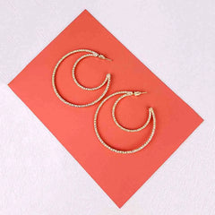 Golden Statement Hoops