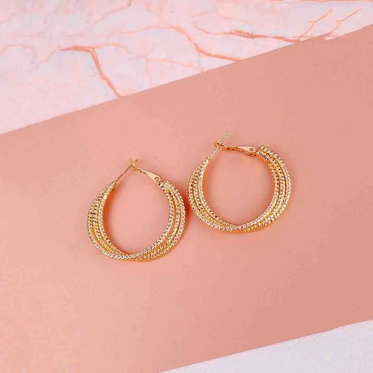Textured Layered Hoops