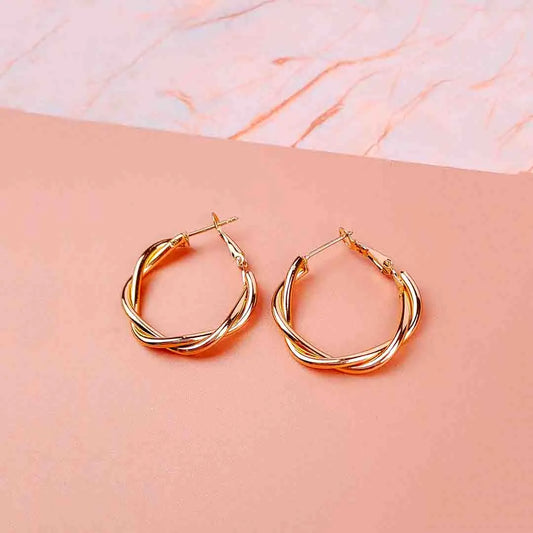 Twisted Hoop Earrings