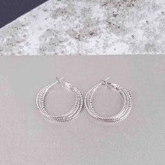 Textured Layered Hoops