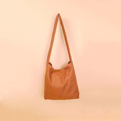 Tan Hobo Tote Bag