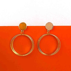 Tripple Circles Dangle Earrings