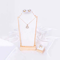 Pearl Halo Jewelry Set