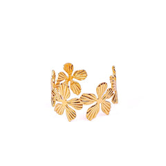 Golden Floral Cuff