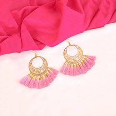 Golden Filigree Tassel Earring