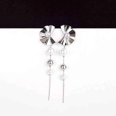 Opera Fan Tassel Drop Earrings