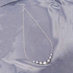 Moonlight Silver Pearl Necklace