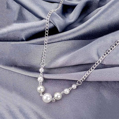 Moonlight Silver Pearl Necklace