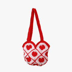 Sweetheart Red Crochet Bag