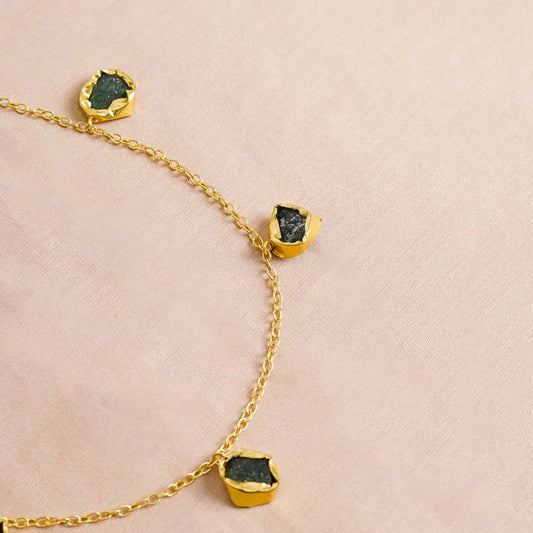 Raw Stone Chain Necklace