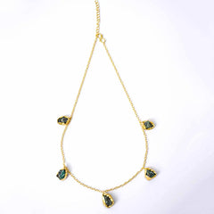Raw Stone Chain Necklace
