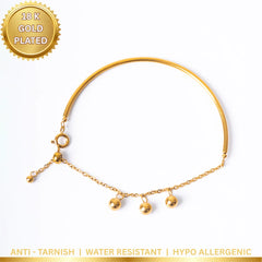 Half Cuff Adjustable Chain Bracelet - 18K Gold Plated