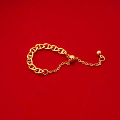Golden Link Chain Ring - 18K Gold Plated