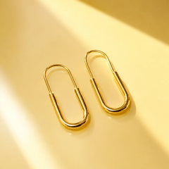 Pin Slim Earrings - 18K Gold Plated