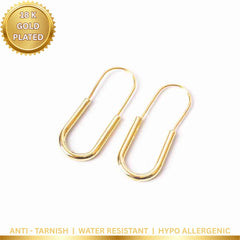 Pin Slim Earrings - 18K Gold Plated
