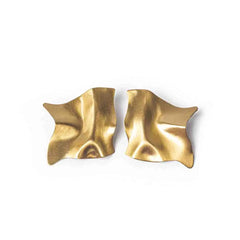Crumple Statement Brass Studs