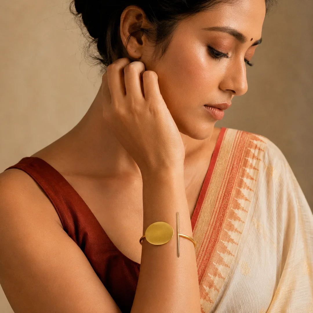 Brass Open Cuff Bangle