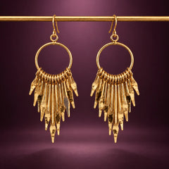 Sienna Golden Dangle Earrings