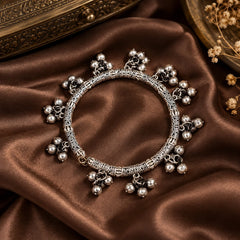 Silver Ghungroo Charm Bracelet