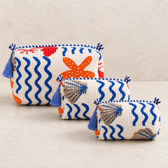Ocean Whimsy Pouch Bag Set