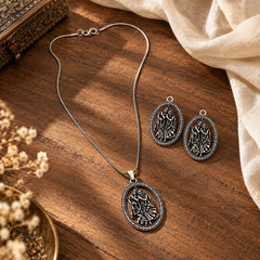 Radha Krishna Divine Necklace Set