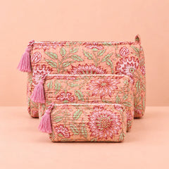 Peach Blossom Pouch Set
