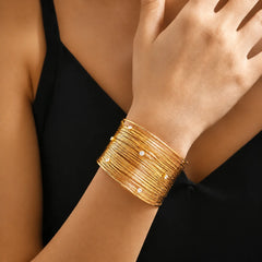 Celestial Crystal Gold Handcuff