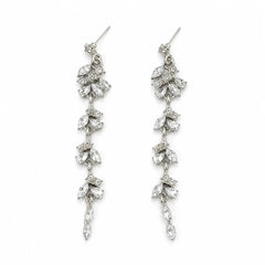 Floral Crystal Vine Earrings